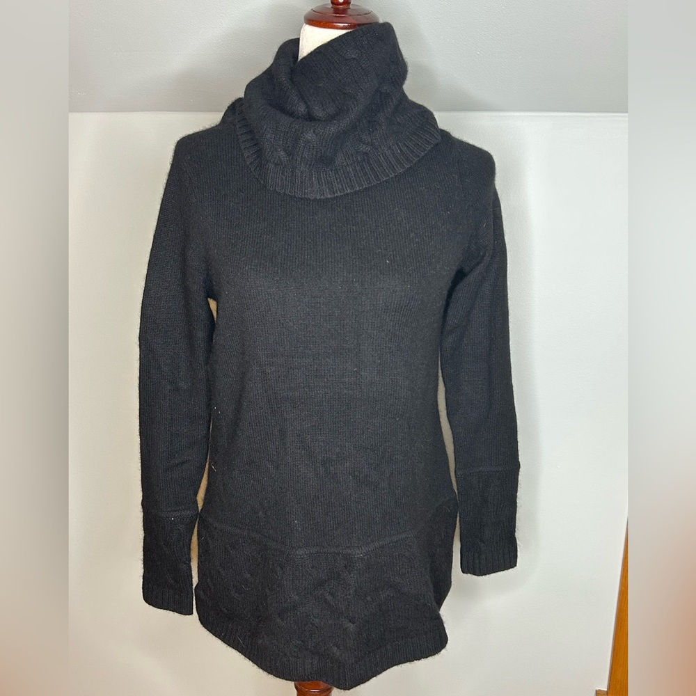 Brooks Brothers Pure Cashmere Women’s Turtleneck Sweater Size XS Black